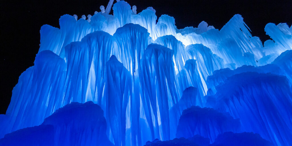 The Midway Ice Castles - Winter attractions in Utah